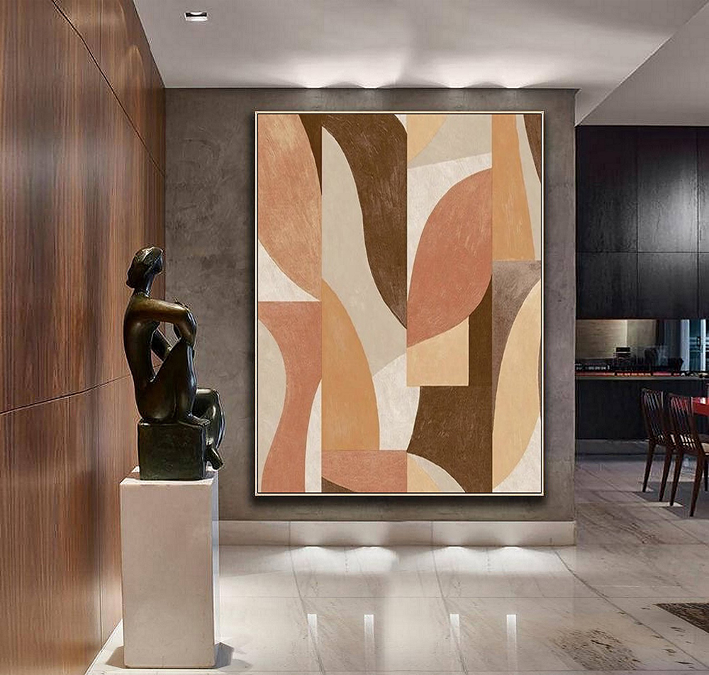 Large abstract painting on canvas,modern abstract painting,oil hand painting,office wall art,original abstract painting,textured wall art