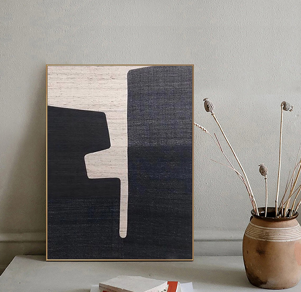 Black and beige wabi sabi wall art,minimalist black beige abstract painting,textured painting,modern abstract painting,neutral wabi sabi art